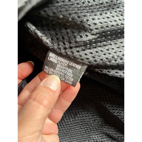 VTG UNIK Ultra Genuine Leather Men's Motorcycle Jacket Coat Zip Out Liner Large - Picture 10 of 10